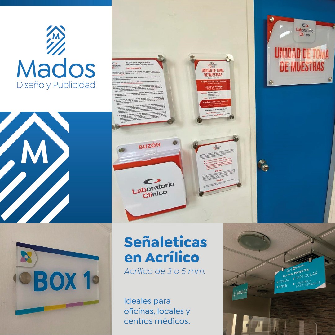 Señaléticas acrílico